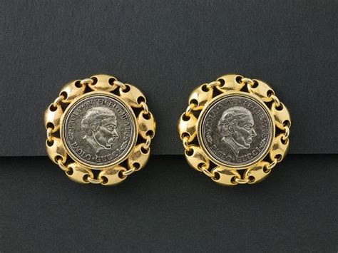 gucci men's earrings replica|paolo gucci coin earrings.